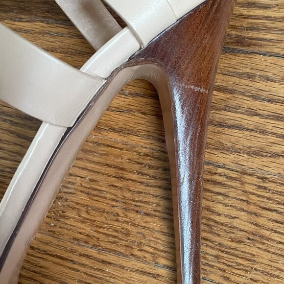 Casadei Tan and Brown Platform Sandals, US 10 - Picture 12 of 16